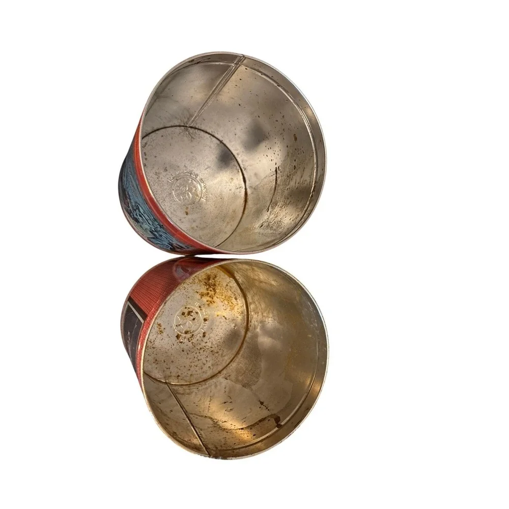 Vintage Coca-Cola Metal‎ Tins Set of 2 Americana Decor